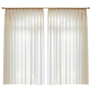 幻影纱窗帘2025新款飘窗透光不透人纱帘客厅卧室白纱阳台白色遮光