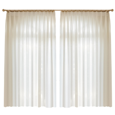 幻影纱窗帘2025新款飘窗透光不透人纱帘客厅卧室白纱阳台白色遮光