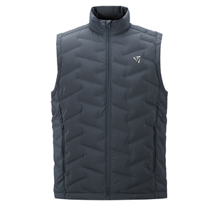 TONPO动魄2025新款700蓬白鹅绒羽绒马甲男款羽绒服防风雪保暖外套