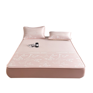 冰丝凉席夏天2026新款床笠款三件套夏季空调席A类母婴级婴儿可用