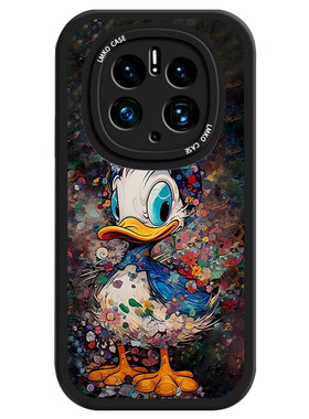 适用华为mate60pro皮纹软壳卡通