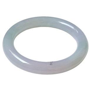 59圈1EW31605圆条镯 大艺珠宝冰晴葡萄肉春彩缅甸天然翡翠A货手镯