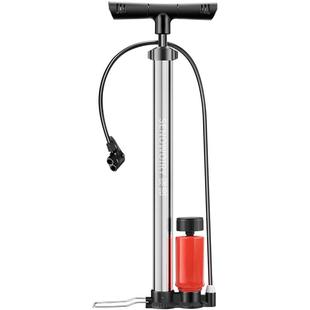 电动车打气筒自行车气筒不锈钢便携迷你高压充气筒单车山地车装备