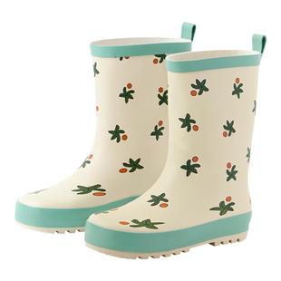 【天然橡胶】尼多熊男女童雨鞋儿童防滑橡胶雨靴宝宝小孩上学水鞋