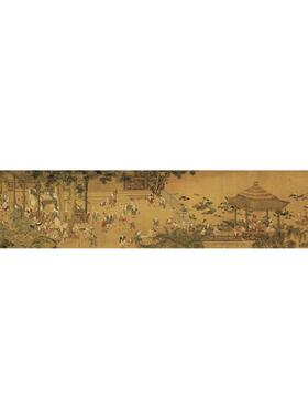 高清艺术喷绘画芯临摹学习卷轴画