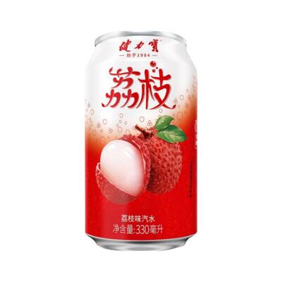 健力宝荔枝汽水330ml罐装