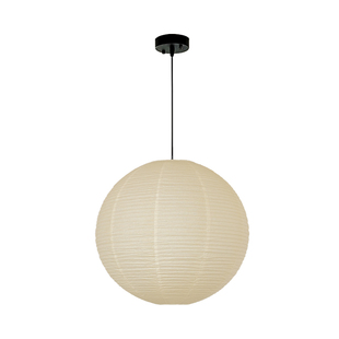 zoxy 日式野口勇纸艺吊灯侘寂风米黄色圆球复古服装店房间卧室灯