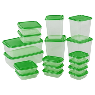 IKEA宜家普塔 食品盒收纳盒保鲜盒冰箱橱柜食物分类储存零食密封