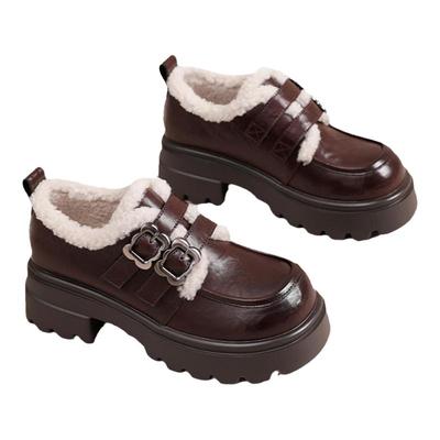 星期六官方旗舰店乐福鞋女加绒