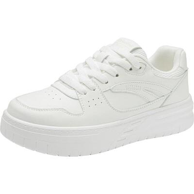 小白鞋休闲简约平底系带中跟