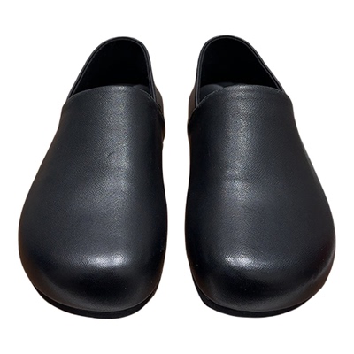 真皮平底一脚蹬勃肯穆勒鞋女单鞋