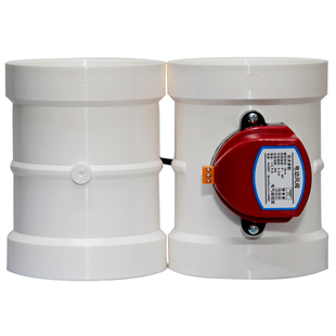 桐宇PP4Nm电动风密闭阀PVC风量调节阀信号反馈新风通风管风阀蝶阀