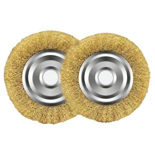 抛光钢丝轮不锈钢钢丝刷304钢丝轮100平型125角磨机手专用钢丝刷