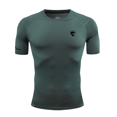 撸铁狼健身衣短袖T恤高弹教练服