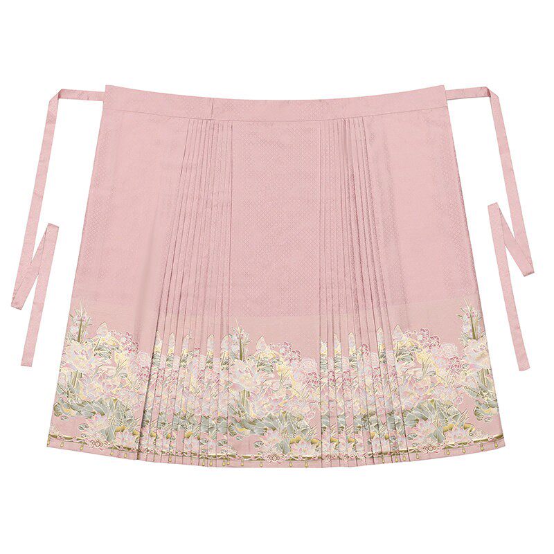【春不晚】新款明制汉服女立领对襟上衣短比甲马面裙套装日常通勤