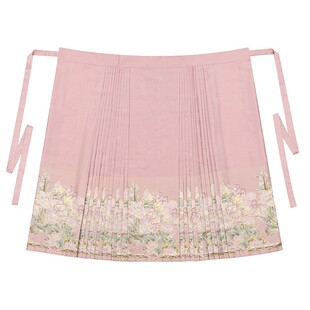 【春不晚】新款明制汉服女立领对襟上衣短比甲马面裙套装日常通勤