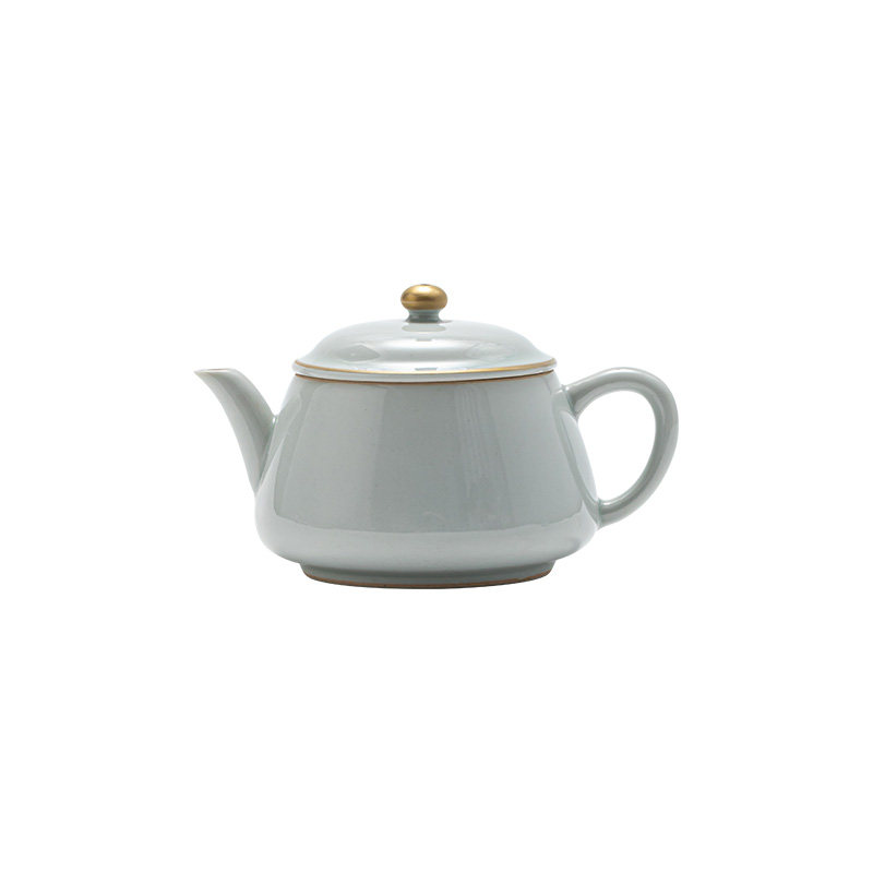 观岚复古陶瓷仿古釉茶壶