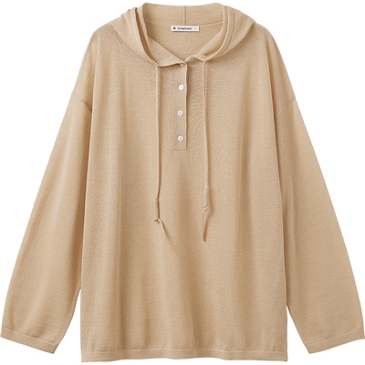 播松弛感宽松外搭淡人针织衫女夏季慵懒风罩衫DDS2SD5103