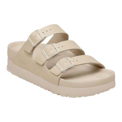 BIRKENSTOCK勃肯牛皮革多带拖鞋