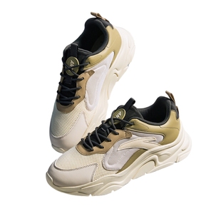 安踏小千禧轻质复古跑鞋男冬季厚底增高网革面老爹鞋休闲运动鞋子