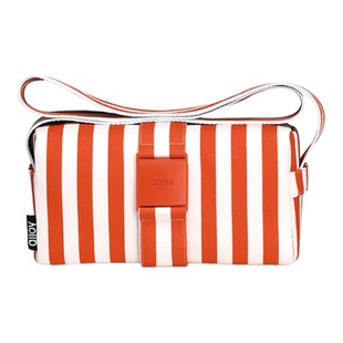 ALLOY 阿乐乙条纹度假吐司条纹帆布单肩包女时尚休闲斜挎包