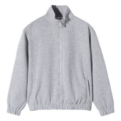 SANBAI灰色立领运动外套