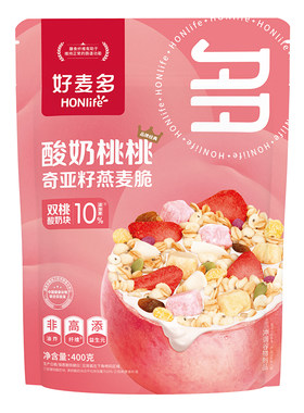 好麦多王牌酸奶桃桃金奖水果麦片