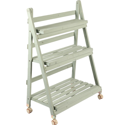 实木折叠花架免安装户外庭院阳台