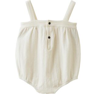 enhennbaby婴儿背带包屁衣夏装男女宝宝连体衣薄款新生儿哈衣爬服