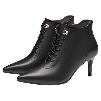 接吻猫时装靴细跟尖头