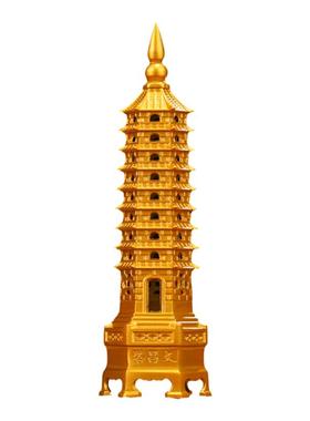 文昌塔摆件九层十三层纯铜