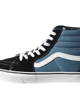 VANS高帮经典款海军蓝休闲帆布鞋