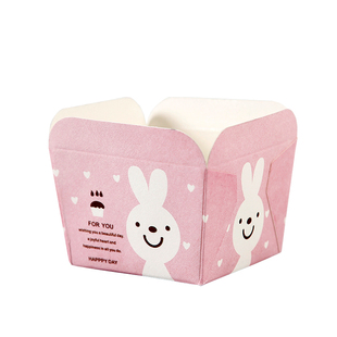 北海道方形纸杯戚风蛋糕纸托空气炸锅专用卡通儿童小蛋糕马芬杯子