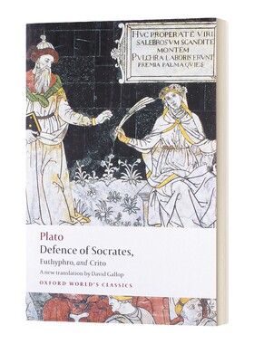 英文原版 Defence of Socrates Euthyphro Crito 苏格拉底 尤西弗罗 克里托的辩护 英文版 进口英语原版书籍