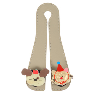 车载双挂钩汽车座椅背多功能皮革便携式收纳车内卡通装饰用品女生