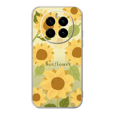 适用荣耀magic7手机壳新款荣耀magic6pro保护套全包5Pro/3防摔磨砂硅胶4Pro金属漆7pro小羊皮软外壳向日葵