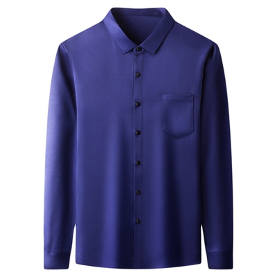 黑色加绒加厚衬衫男商务职业免烫