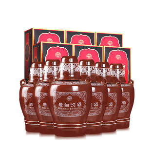 【官方正品】山西汾酒 老白汾53度坛汾475mL*6瓶白酒整箱盒装送礼