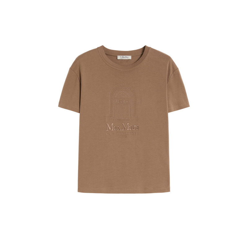 【甄选惠享】MaxMara 女装棉质针织短袖T恤9971026106&