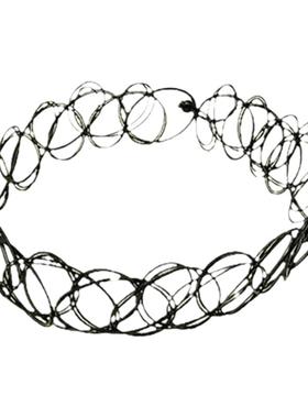 ins时尚黑色仿蕾丝女宽弹力项链