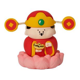 「该你发财了」可爱招财车载饰品财神爷办公室桌面小摆件无聊礼物