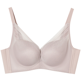 3CM加厚内衣女小胸聚拢显大无钢圈收副乳防下垂100%桑蚕丝文胸罩