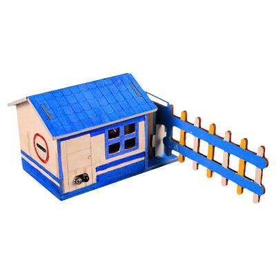 智能感应道栅栏手工中小学实验