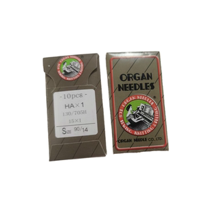 日本进口风琴机针HA*1家用缝纫机针老式脚踏缝纫机机针扁头机针