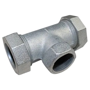 镀锌玛钢快速接头三通弯头单头自来水铁管补漏抢修4分6分1寸