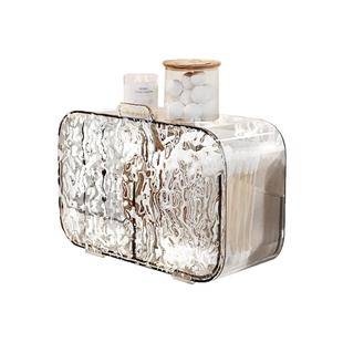 化妆棉收纳盒卫生间免打孔壁挂置物架棉签口红盒轻奢高颜值纸巾盒