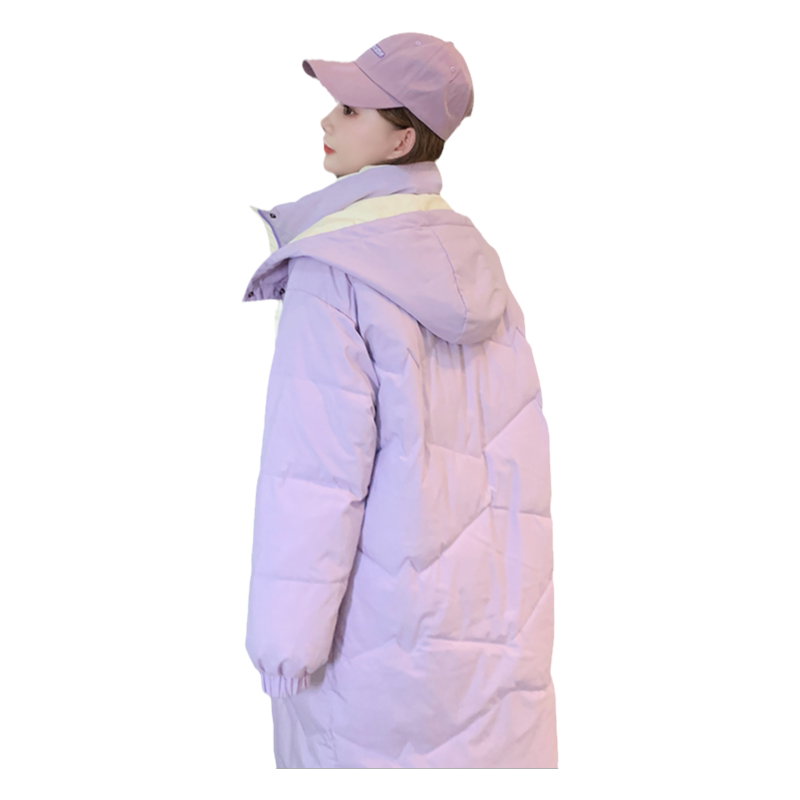 和锋金羽中长款oversize棉服外套
