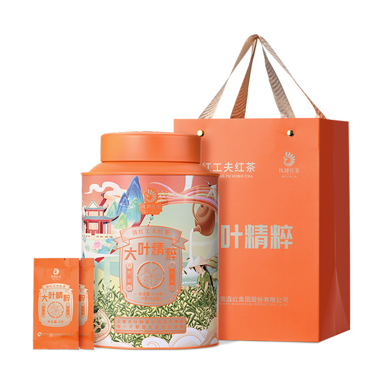 凤牌红茶正宗云南凤庆滇红特级大叶精粹工夫红茶罐装茶叶248g送礼