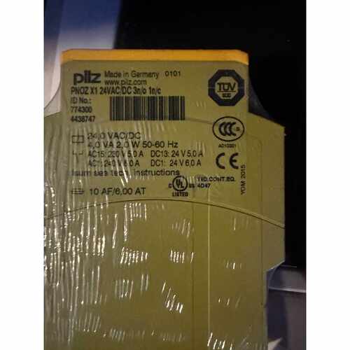 PILZ皮尔兹PNOZ X1 24VAC/DC 3n/o 1