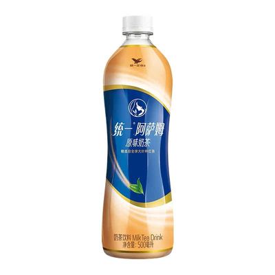 统一阿萨姆奶茶原味奶茶红茶500ml 12瓶下午茶饮料饮品